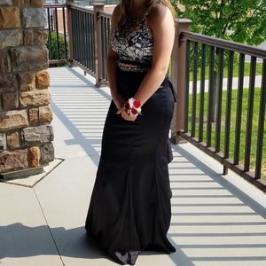 2 piece prom dress